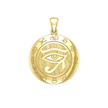 Eye of the Universe 14K Yellow Gold Pendant GTP1584 - Jewelry